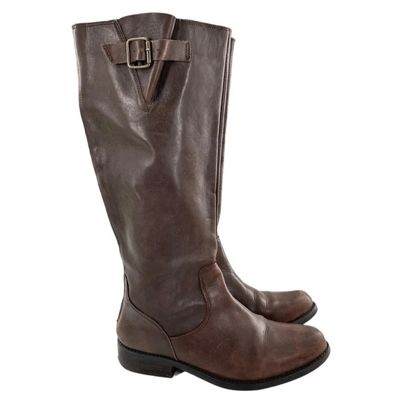 Steve Madden Shoes - Steve Madden womens knee high boots size 9.5 brown leather riding